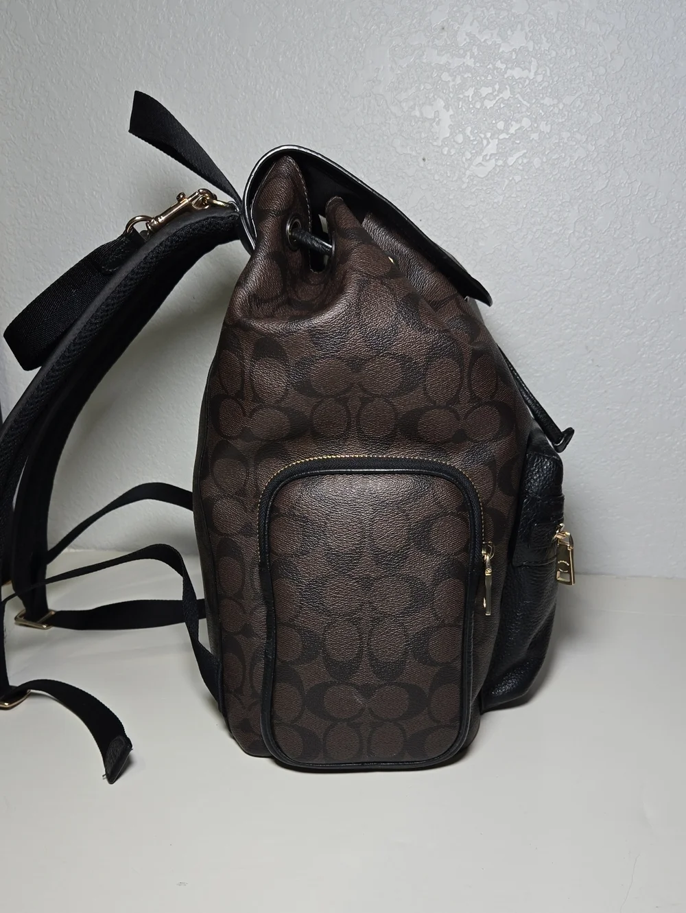 COACH Baby Backpack in Signature Canvas & Leather CZ187